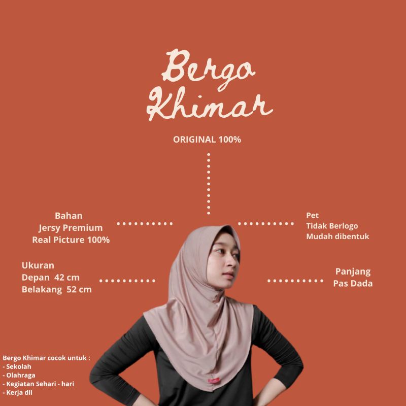 Bergo Khimar Ori | Hijab Jersy Instan Premium | FREE JARUM PENTUL-4