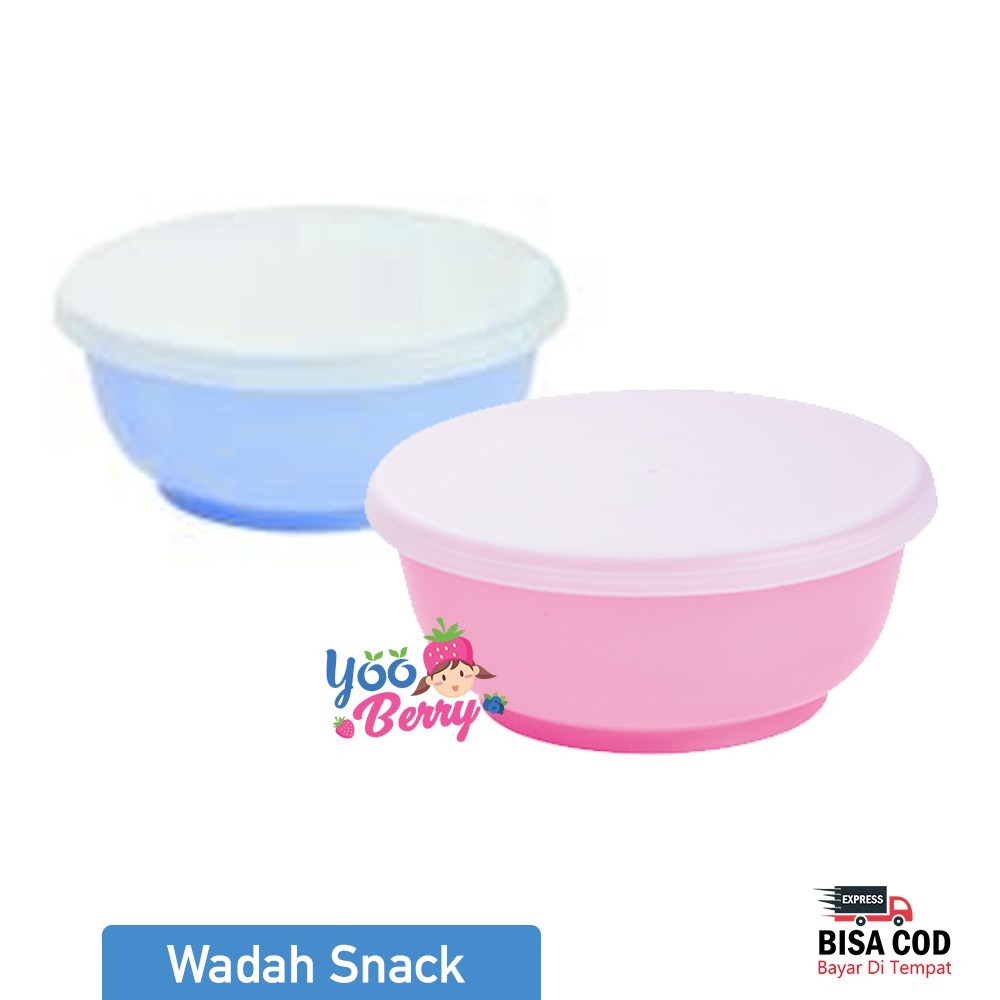 Ninio Snack Cup Wadah Cemilan Bayi Bowl With Lid Berry Mart