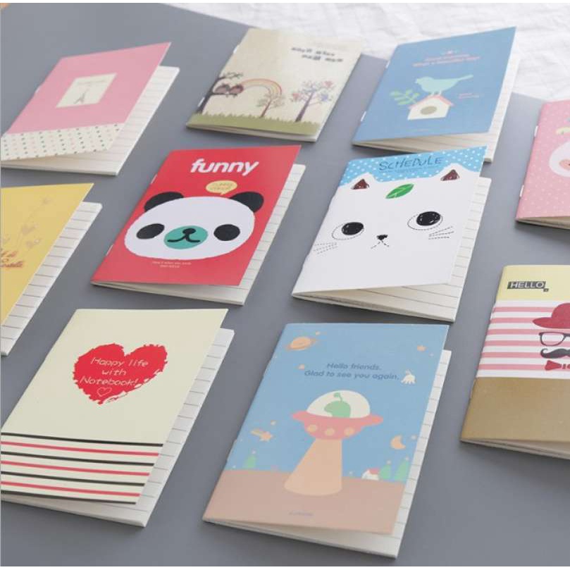 

Buku Tulis Kartun Lucu , note book mini segi buku tulis memo kecil lucu