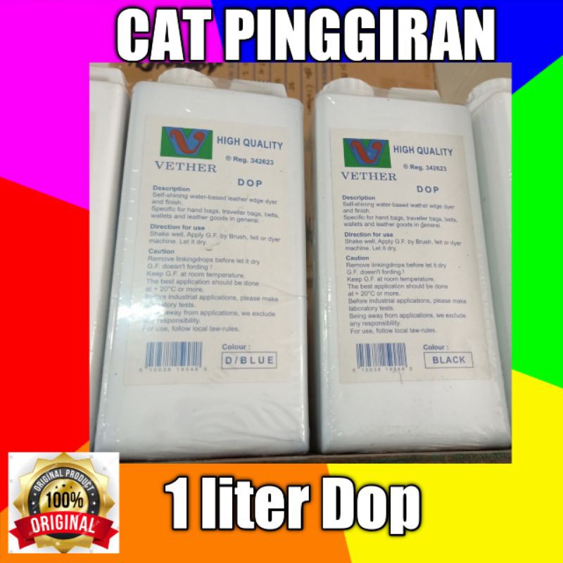 cat kulit imitasi pinggiran Dop cat kulit sintetis 1 ltr