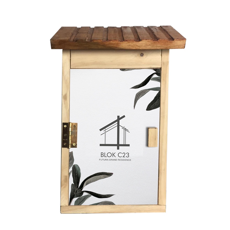 Papan Alamat Rumah - Plat Rumah Box PLN