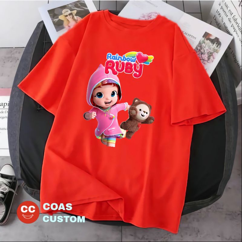 BAJU KAOS ANAK RAINBOW RUBY