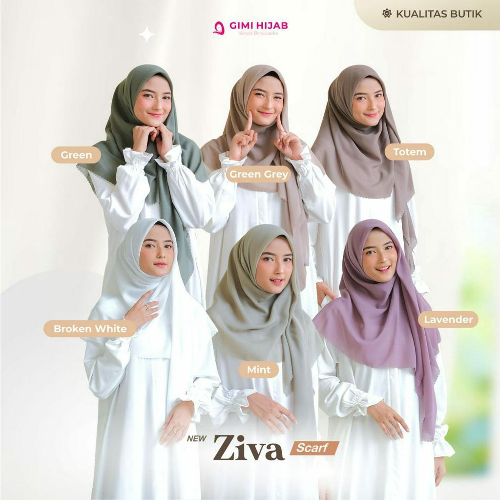 ZIVA SCARFT by Gimi Hijab (Hijab Segi Empat)