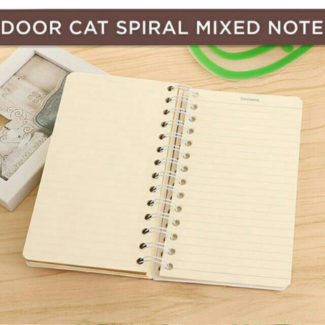 

Next Door Cat Spiral Mixed Notebook