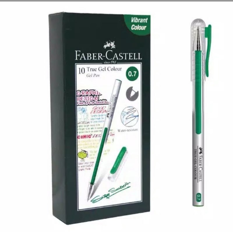 

Faber - Castell True gel pen 0.7 mm green Ink