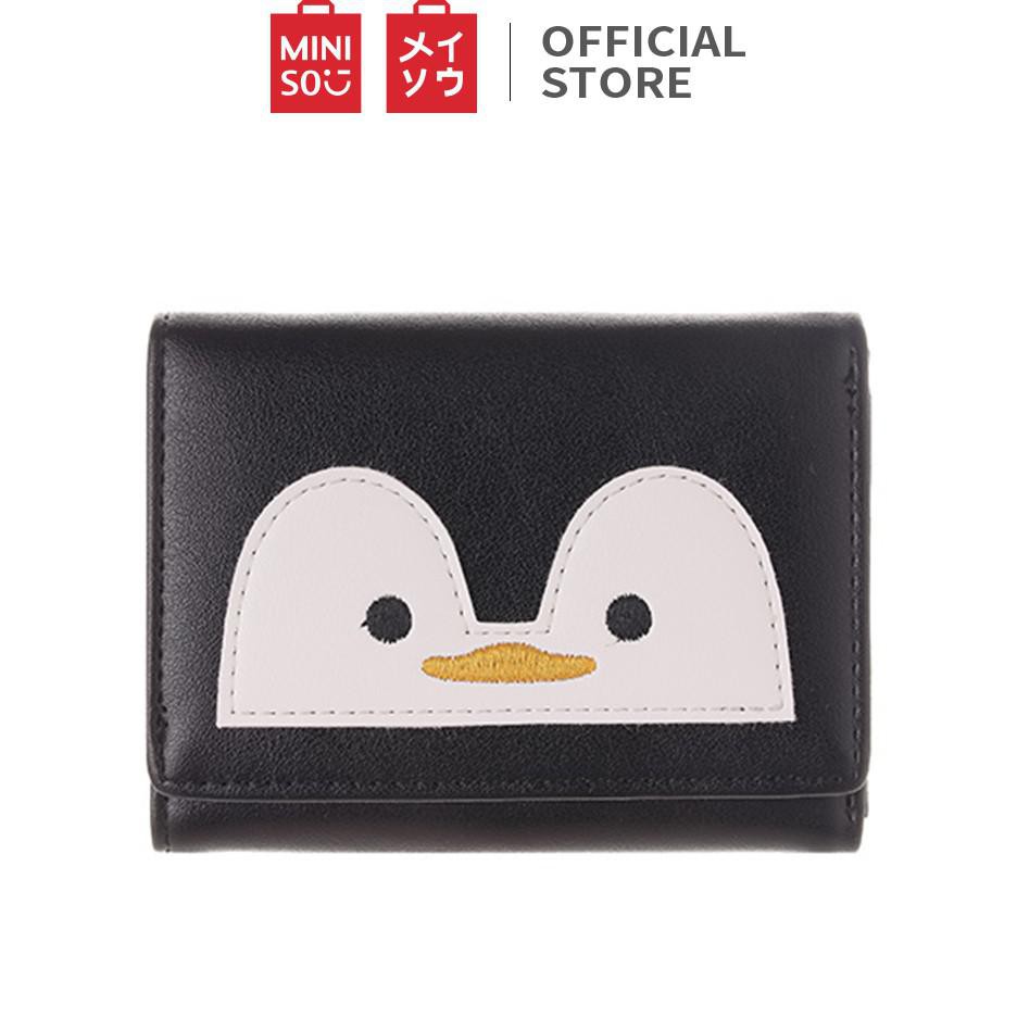 ☀ DITAWAR☀ MINISO DOMPET WANITA PENDEK KECIL LIPAT MOTIF LUCU KARAKTER HITAM PUTIH ,TAS KEKINIAN