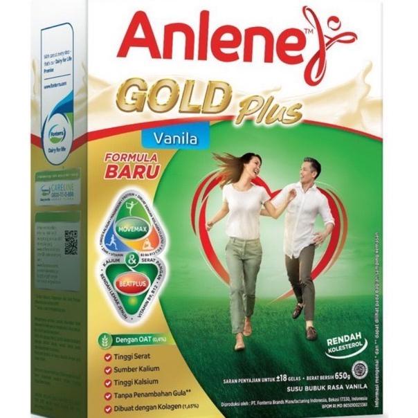 

[COD] anlene gold plus 650 susu lansia 650gr vanila cokelat original [COD]