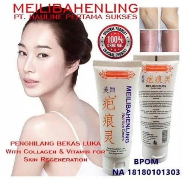 PENGHILANG BEKAS LUKA AMPUH MEILIBAHENLING ORIGINAL BPOM MEILIBAHENLING CREAM ORIGINAL BPOM CREAM LUKA