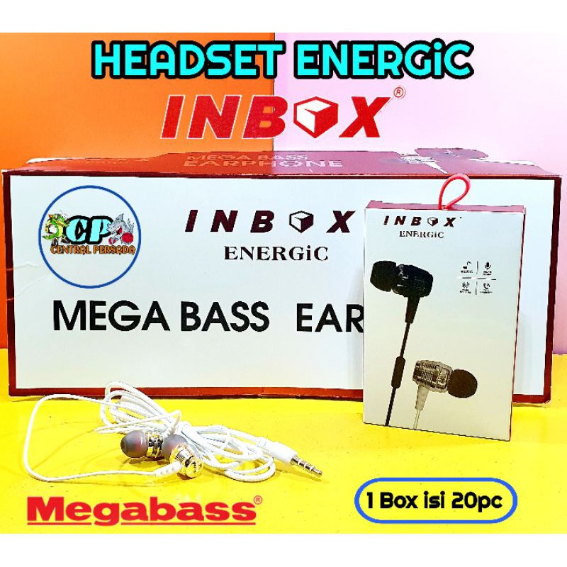 Headset Inbox Energic Megabass With Mic