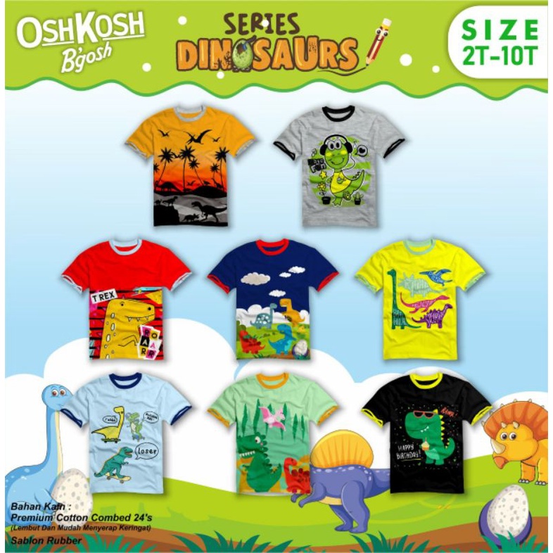 kaos oshkosh lengan pendek