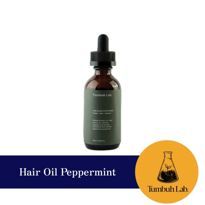 Jual Tumbuh Lab Hair Oil Peppermint 60ml Shopee Indonesia