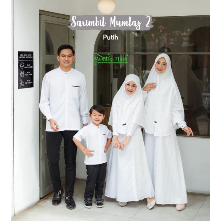Sarimbit 2 Mumtaz Hijab Couple Putih