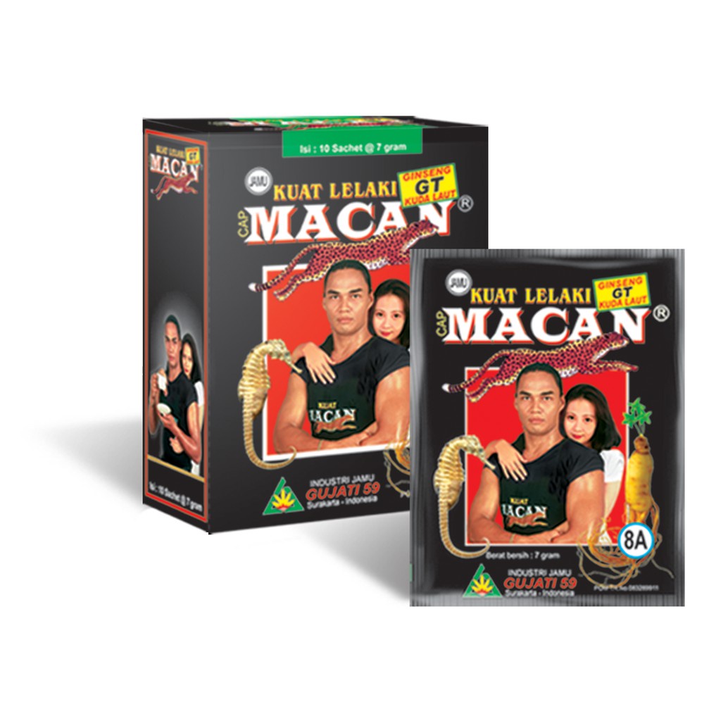 Gujati Macan GT (Kuat Lelaki) (1 Box Isi 10 Sachet)