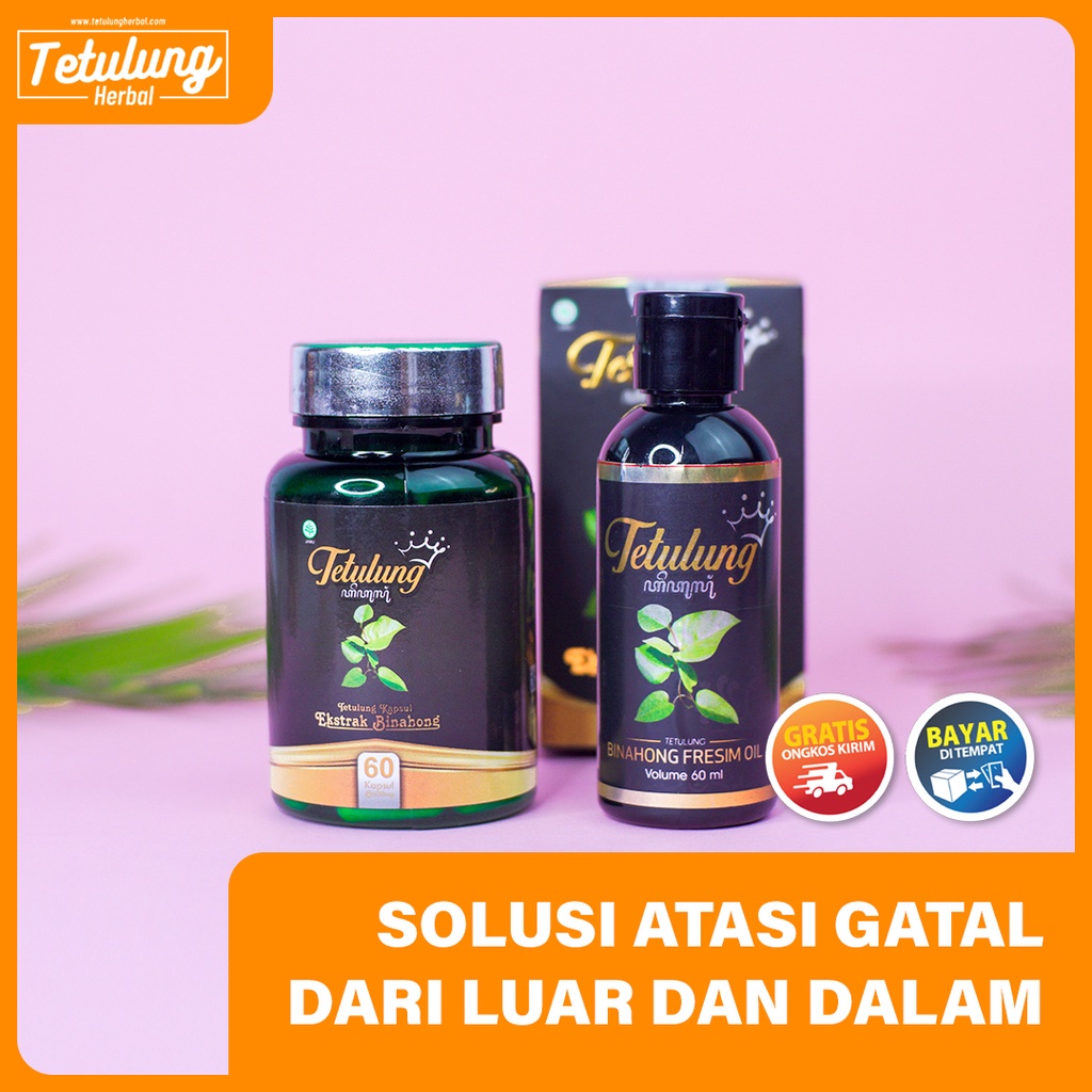 PAKET HEMAT 1 BOTOL KAPSUL BINAHONG DAN 1 FRESIM OIL 60ML UNTUK GATAL MENAHUN [SUDAH BPOM]