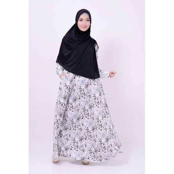 GAMIS NIBRAS NS 19 PUTIH /GAMIS MURAH/GAMIS DISKON/GAMIS PROMO/ORIGINAL NIBRAS 100%
