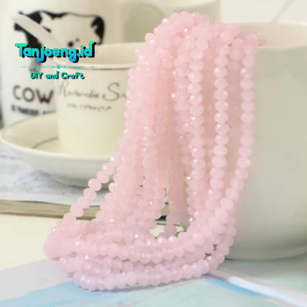 Manik Manik Kristal Ceko Crystal Beads Bahan Membuat Gelang