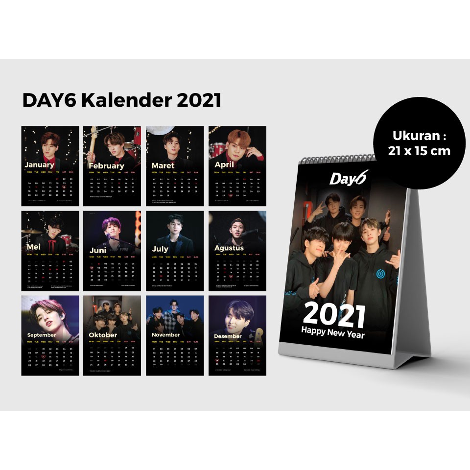 

Kalender Meja DAY6 2021 / Kalender DAY6