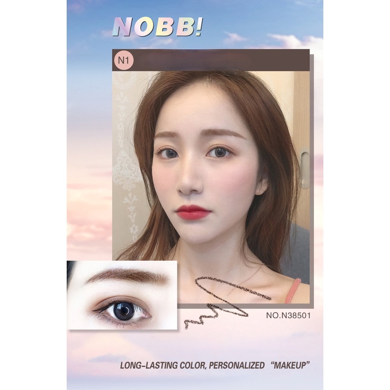 [BPOM] 100% Original NOBB! Trendy Eyebrow Pencil Lasting Color Super Fine Pensil Alis tahan lama anti smudge anti beleber anti keringat anti geser