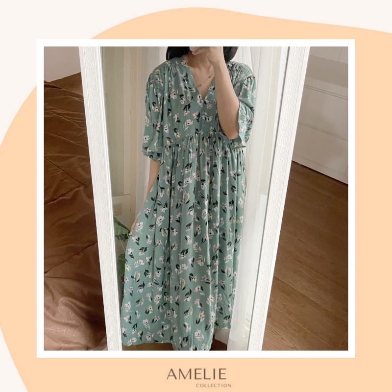 AMIA DRESS - midi dress rayon busui bumil