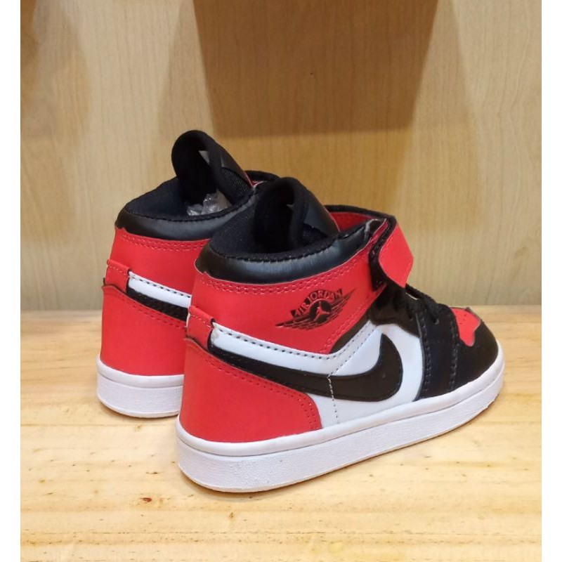 SEPATU ANAK JORDAN BLACK TOE PREMIUM QUALITY SNEAKERS JORDAN ANAK