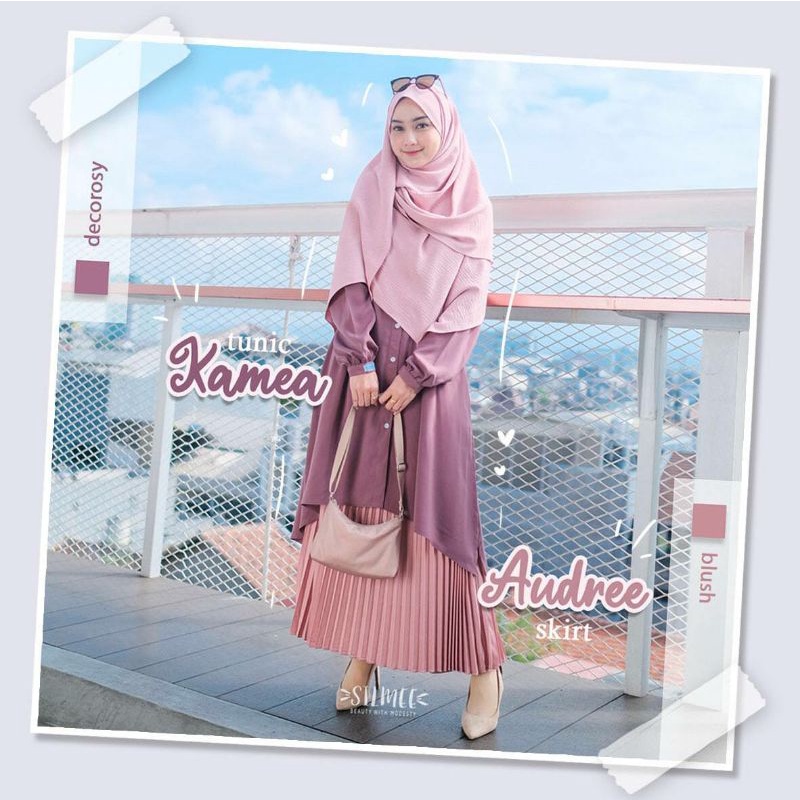 Tunik Kamea/Tunik Simple Kancing Depan by Silmee