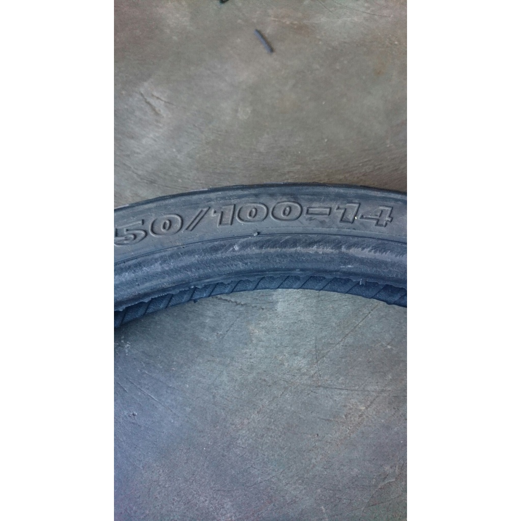 ban kecil seken ukiran/batikan motor beat,vario,mio dll ukuran 50/100 ring 14