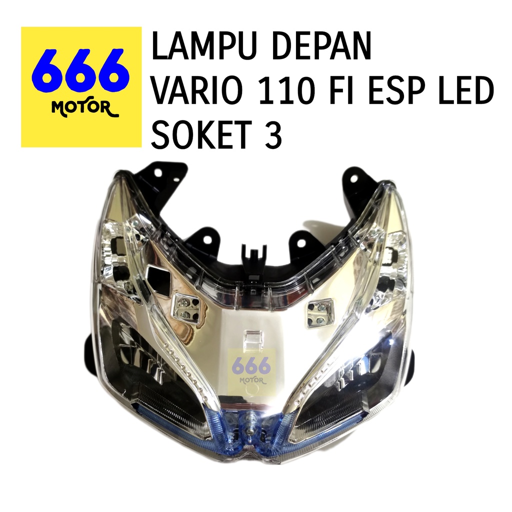 REFLEKTOR / LAMPU DEPAN VARIO 110 FI ESP LED SOKET 3