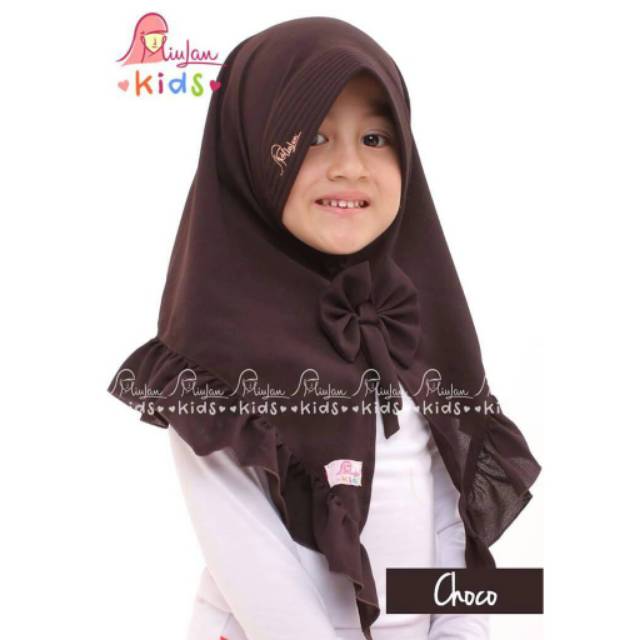 HB - BERGO ALESIA KIDS CHOCO | HIJAB ANAK BY MIULAN TERMURAH