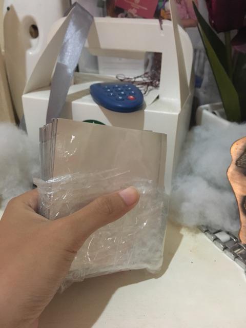 Saset Aluminium Foil Seal U 8x9 Kpack Tanpa Zipper / Kemasan Kopi 12 Gram (isi 100 Pcs)