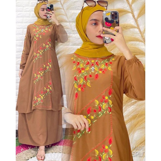 GAMIS MELAYU BORDIR ISHANA PREMIUM || GAMIS MELAYU || GAMIS MALAYSIA || GAMIS CERUTY BABYDOLL PREMIU