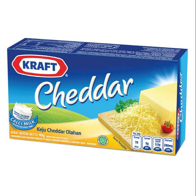 

Kraft Keju Cheddar Olahan 165g