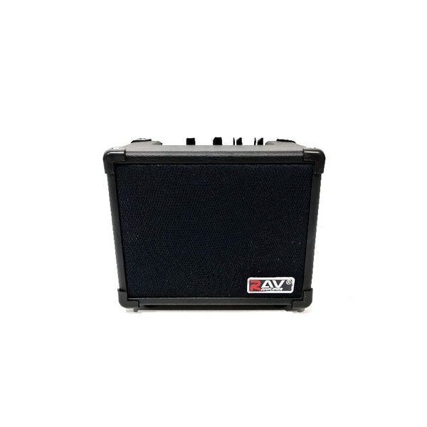 Ampli Mini Gitar dan Bass Akustik Elektrik Merk Raf Ukuran 4 Inch ada Distorsi Amply Amplifier