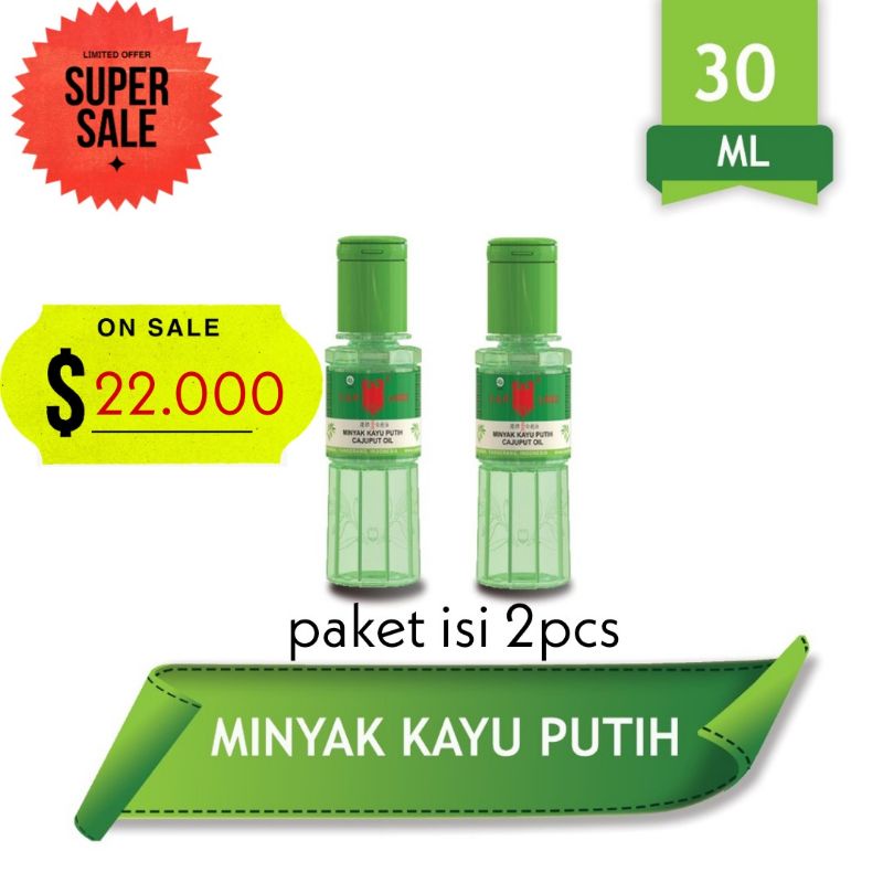 Cap Lang Paket Minyak kayu Putih 30ml isi 2pcs