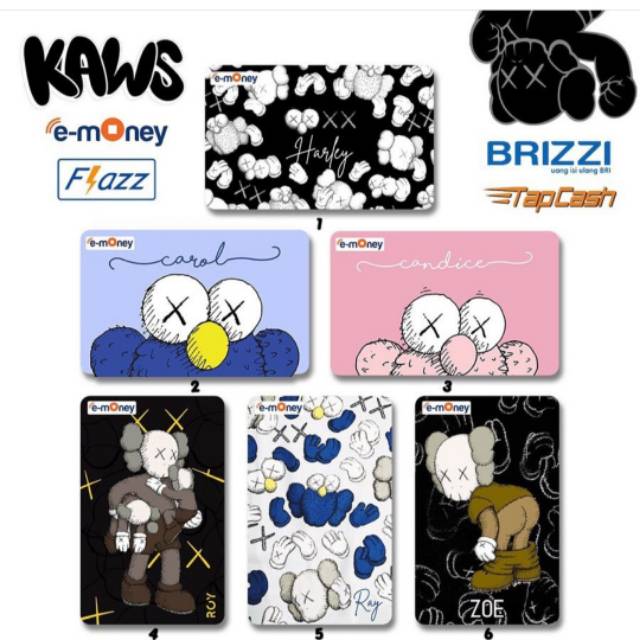 E-TOLL CARD EMONEY CUSTOM KAWS EDITION