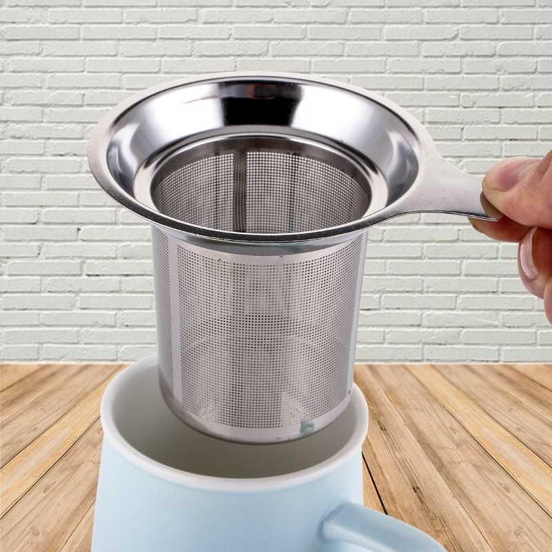 

Filter Saringan Teh Reusable Tea Infuser Strainer Stainless Steel - WLC367 - White