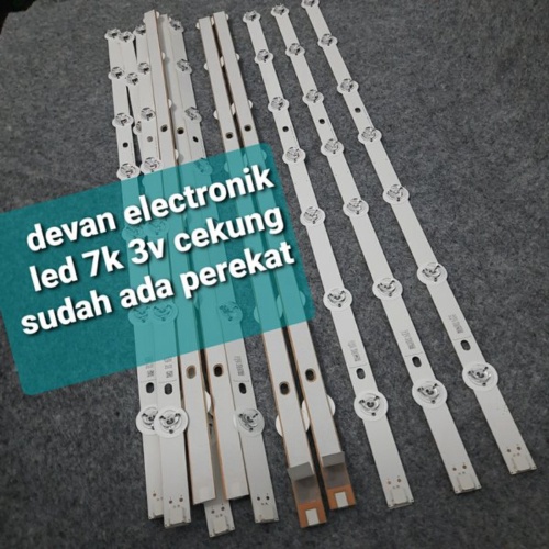 Dijual Backlight tv led 7 kancing 3volt lampu led tv 7mata 3 volt lampu led backlight tv 3volt 7 kan