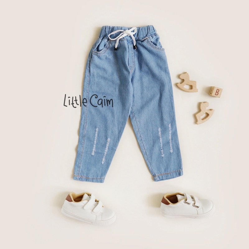 LITTLECAIM - RIPPED JEANS  | ripped jeans anak unisex | celana jeans anak