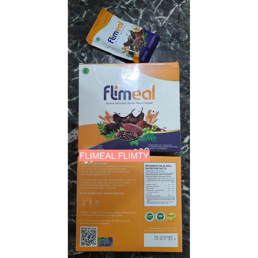 FLIMEAL 1 SACHETAN MEAL REPLACEMENT DIET SEREAL CEREAL SACHET BY FLIMTY