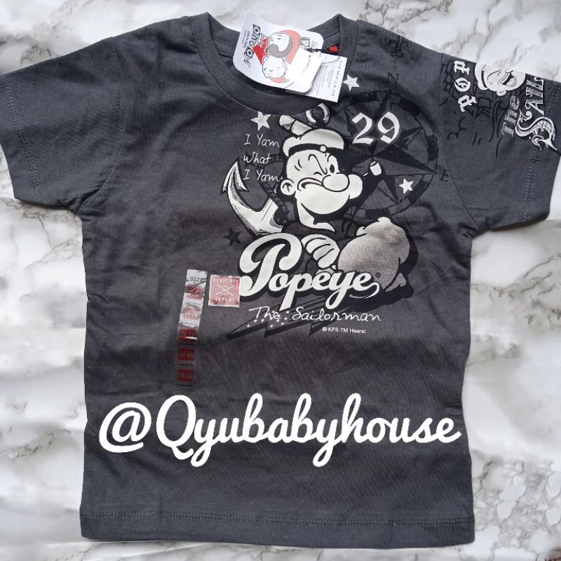 Atasan anak laki laki popeye  2 tahun. Kaos popeye original (NEW)