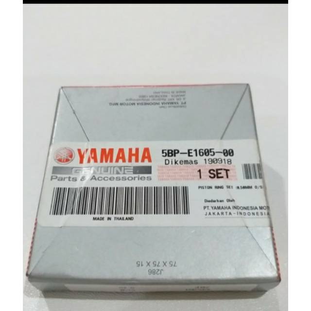 RING PISTON SEHER SCORPIO OS 50 ASLI ORI YAMAHA 5BP E1605 00