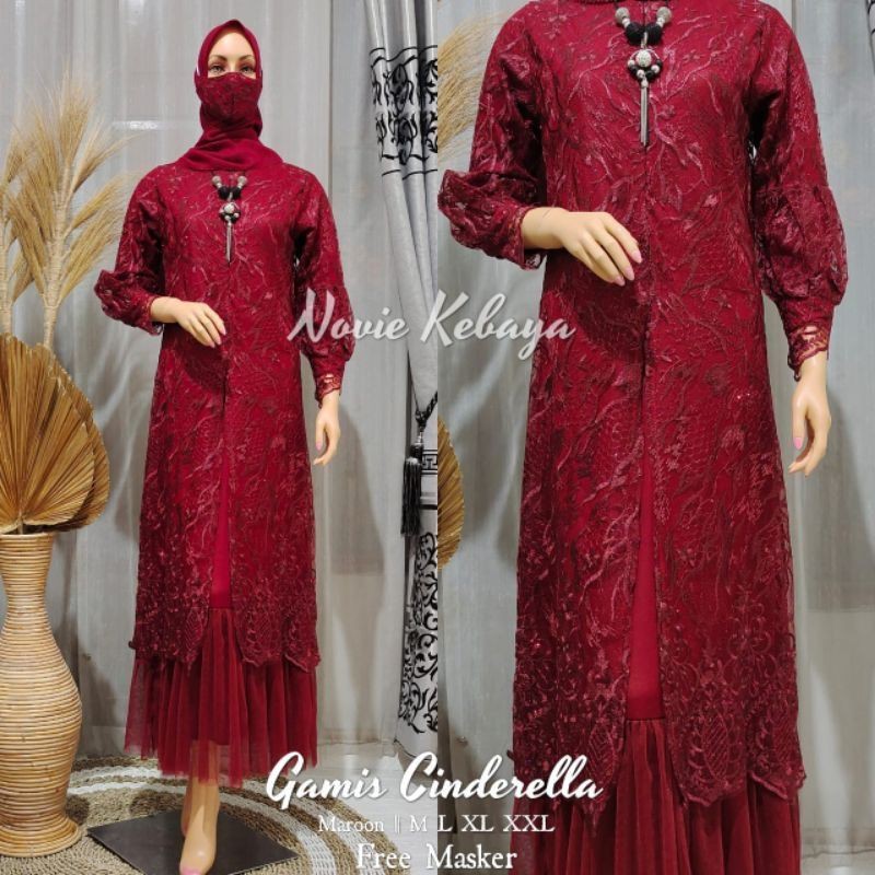 NEW PRODUK ORIGINAL/GAMIS KEBAYA PESTA/BY NOVIE