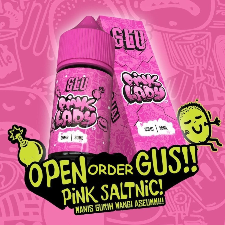 SALTNIC GLU TASTE BUDS GLU V9 PINK LADY SALT NIC LIQUID 30ML 35MG