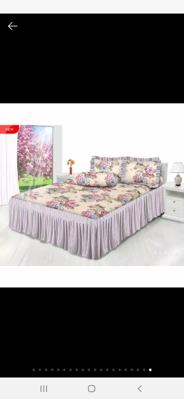 Sprei All New My Love Rumbai 180x200 Tinggi 30 Motif Kolase Coastal Bohemian - 180 King T30 Sp P3