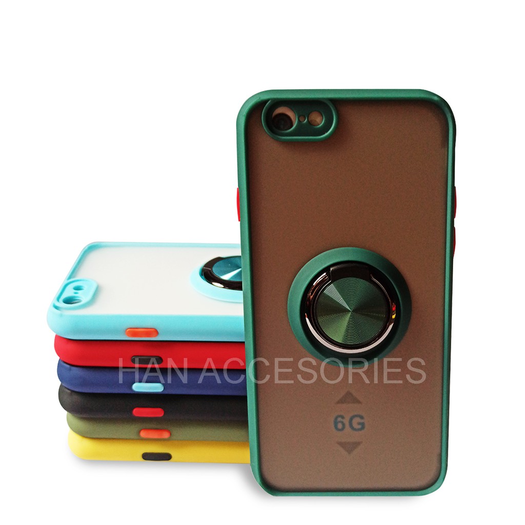 IPHONE 6/6S New Case Dove Ring Stand Anodize Colour - Case Matte Colour