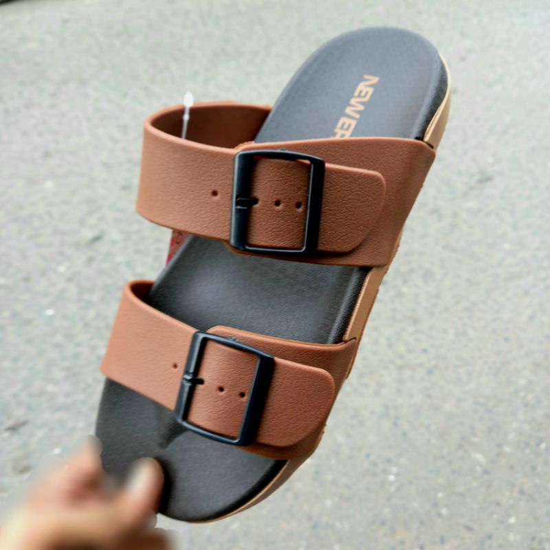 sandal slop pria new era mb 8031 ban dua sandal slide full karet