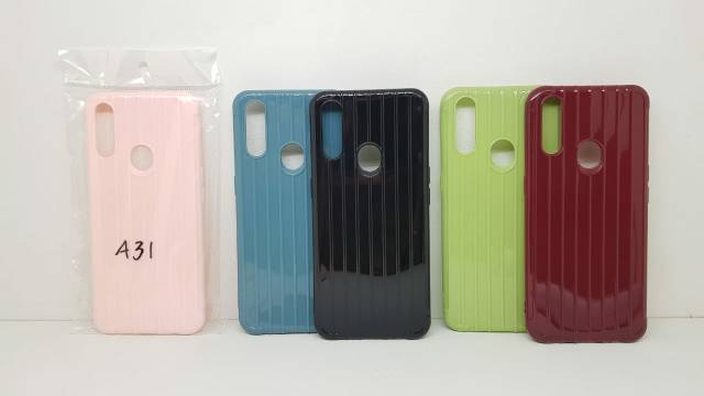 Soft Case Oppo A31 6.5 inch Jelly Case Traveling Aurora Oppo A8 Motif Garis - Garis