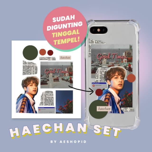 (NC-001) DIY sticker set NCT Dream retro vintage aesthetic tumblr case hp stiker kpop 127 jaemin jeno haechan