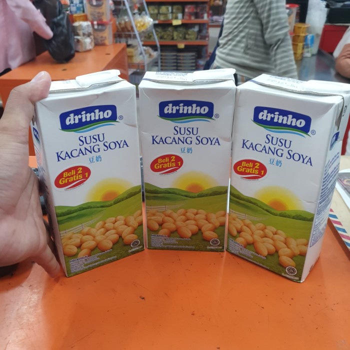 

3PCS 1000ML 1LT - DRINHO SOYA / SARIDELE SARI KEDELAI atayatoko