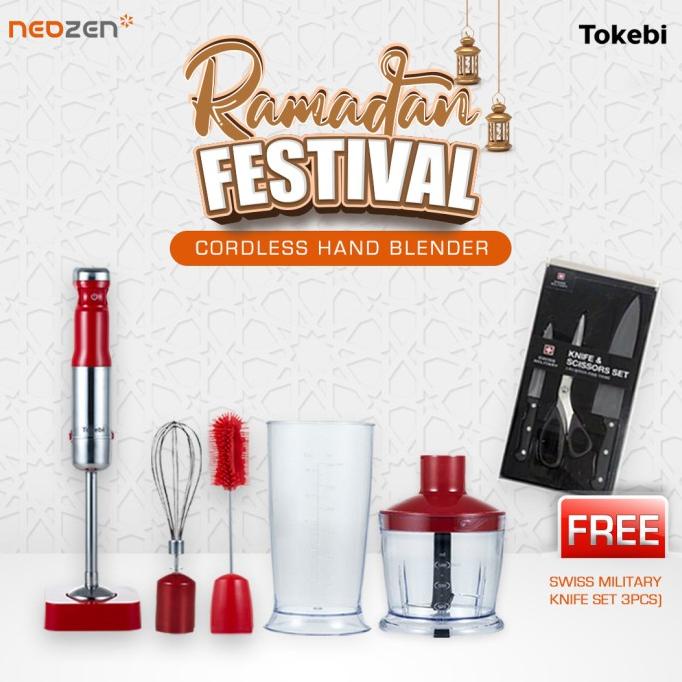 TOKEBI CORDLESS HAND BLENDER / Blender Tangan Tokebi Tanpa Kabel