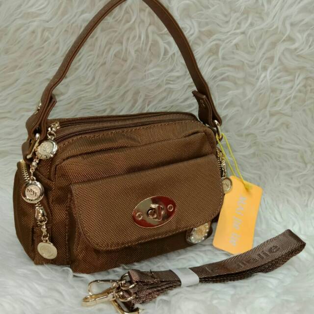 TAS WANITA MJL CANVAS MINI BROWN